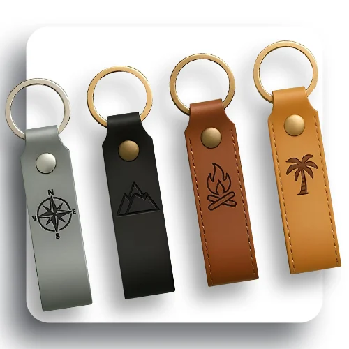 Custom Leather Key Ring